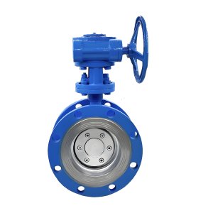 耐高溫硬密封法蘭蝶閥D343H-16C，DN100