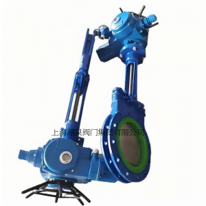 電動(dòng)刀閘閥PZ973-16 DN350，DN400排渣、處理顆